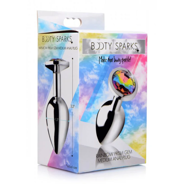 Booty Sparks Rainbow Prism Gem Anal Plug Medium