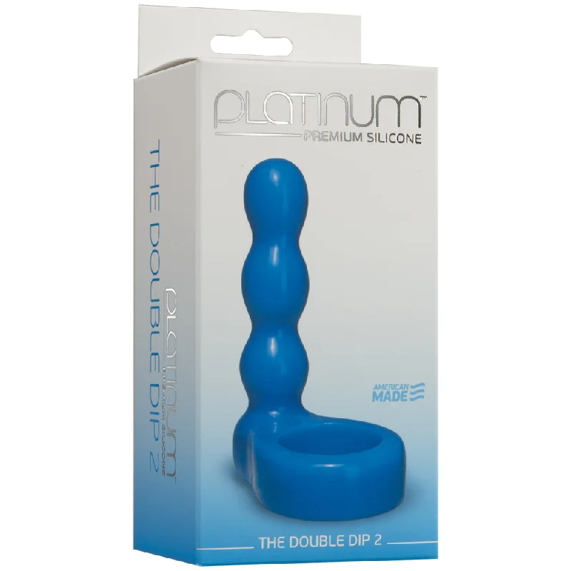 Platinum Premium Silicone The Double Dip 2 Blue