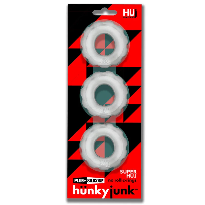 Super Huj 3-Pack Cockrings Clear Ice