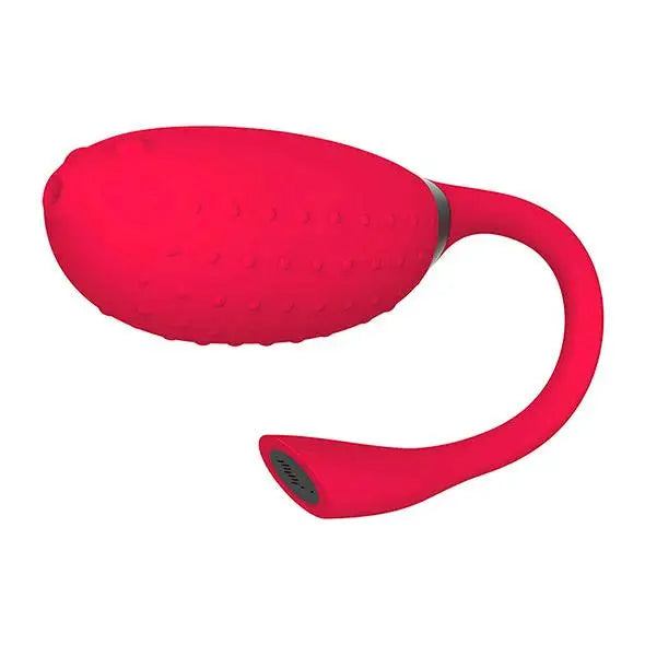 2.8-inch Silicone Red Rechargeable Remote Control Clitoral Vibrator