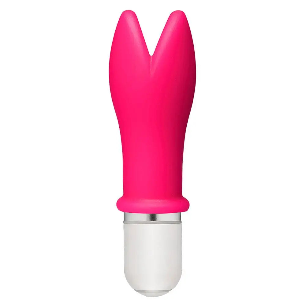 5-inch Silicone Pink 10-function Mini Vibrator with Removable Sleeve