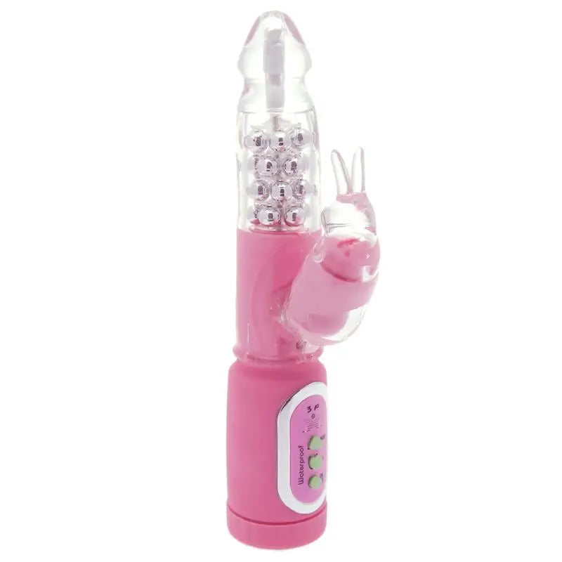 6.5-inch Colt Pink Waterproof Rabbit Vibrator with Stimulating Beads