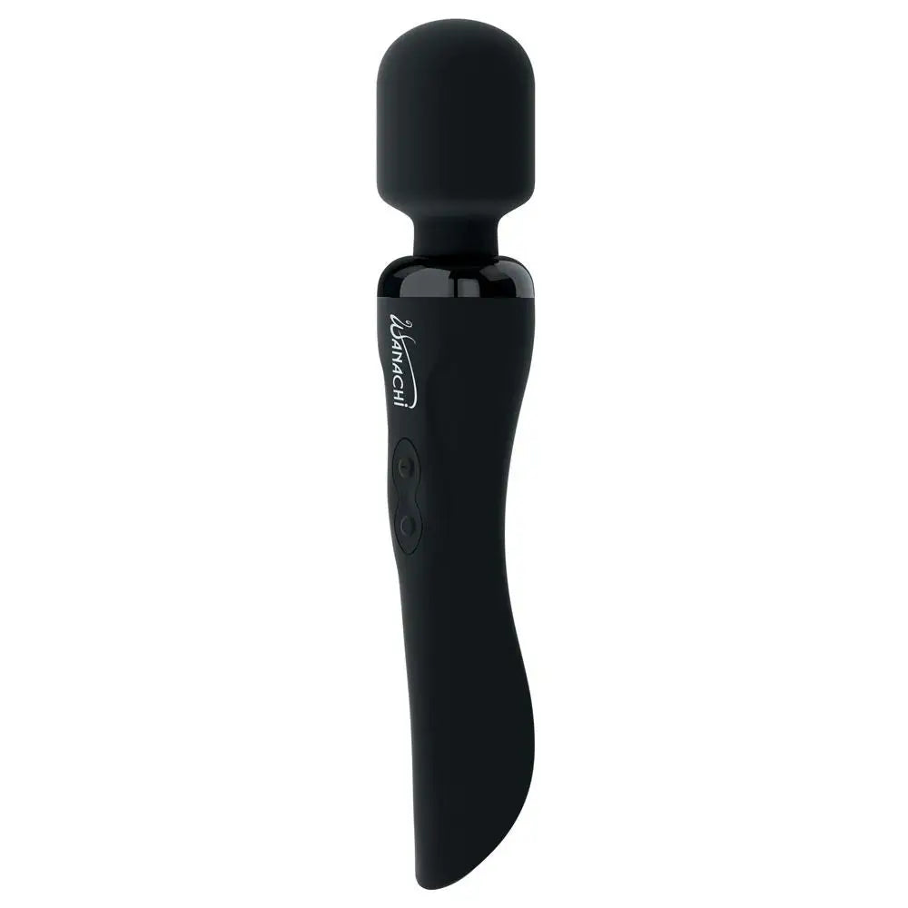 8.75-inch Pipedream Silicone Black Rechargeable Magic Wand Vibrator