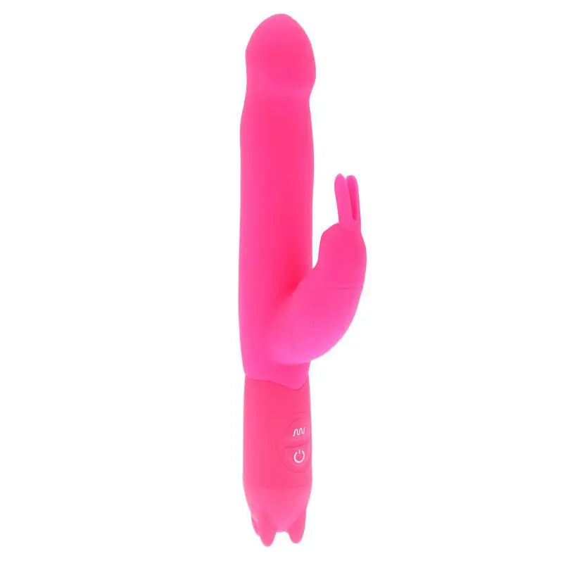 8-inch Pink Waterproof 10-function Rabbit Vibrator with Clit Stim