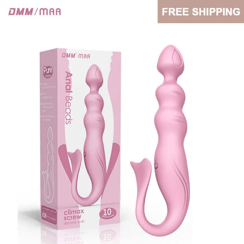 Tap Clitoris Stimulator Silicone Fish Shape Anal Plug