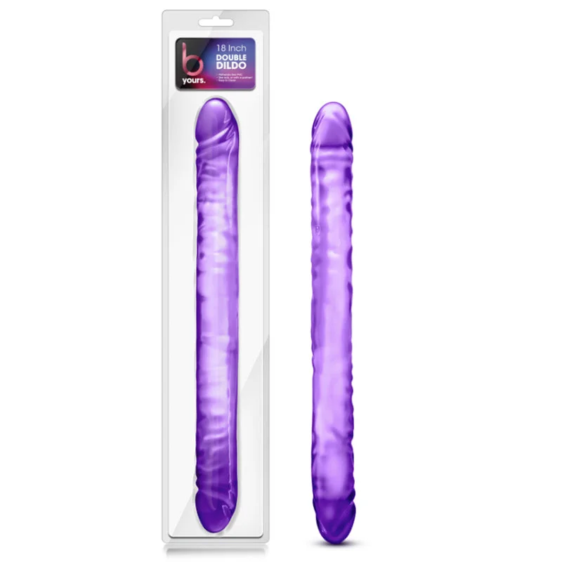 Blush B Yours 18 in. Double Dildo Purple