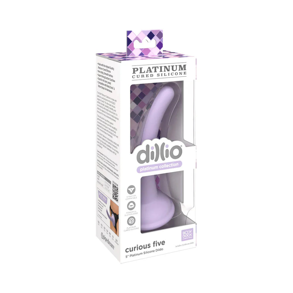 Dillio Platinum Collection Curious Five 5 in. Silicone Dildo