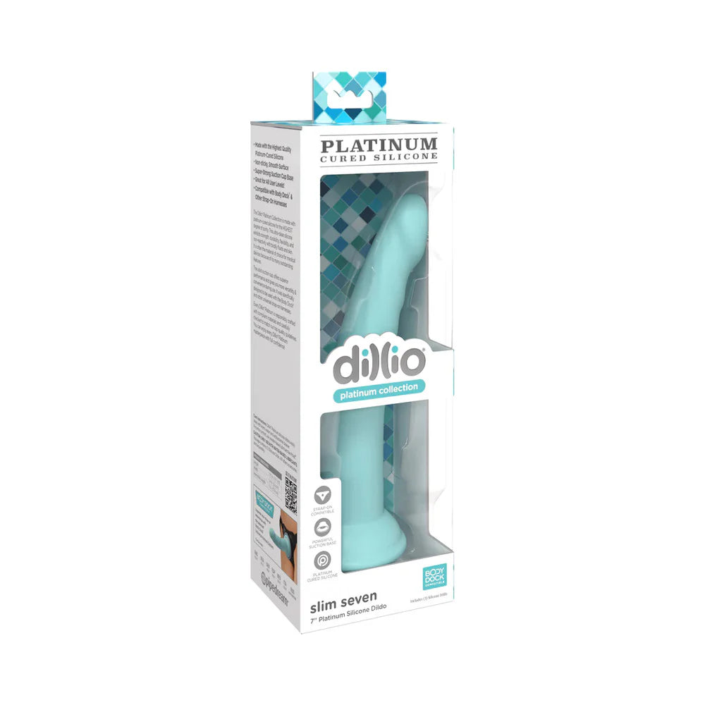 Dillio Platinum Collection Slim Seven 7 in. Silicone Dildo