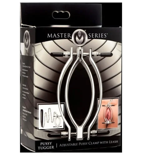 Master Series Pussy Tugger Adjustable Pussy Clamp with Leash