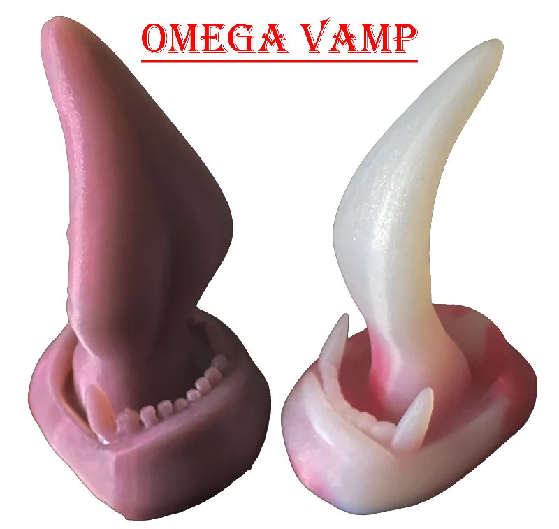 OMEGA Dildo Vampire Licker Tongue 6 inches - Dildo Sex Toy- Mature - Couples Toy- Sextoy