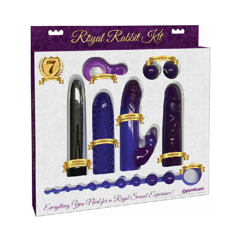 Pipedream 7-Piece Royal Rabbit Kit Purple