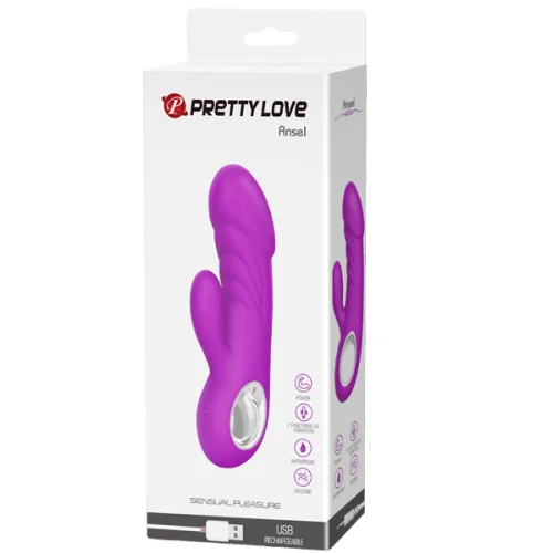 Powerful Rabbit Vibrator 'Ansel' purple