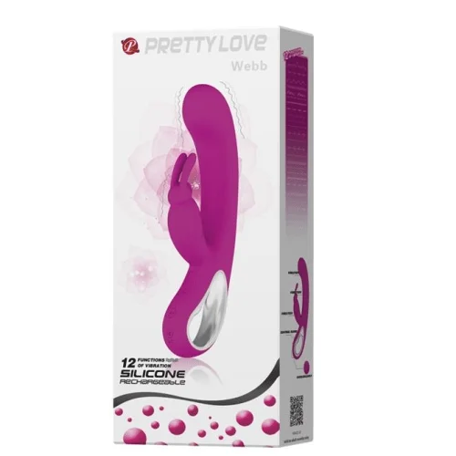 Pretty Love Premium Rechargeable Rabbit Vibrator "Webb" (Purple)