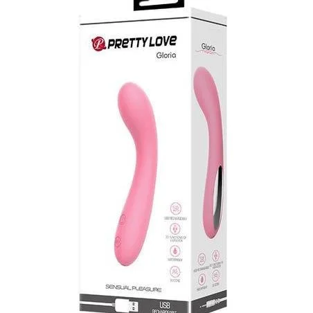 Premium G SPOT Rechargeable Vibrator "Gloria" Light Pink