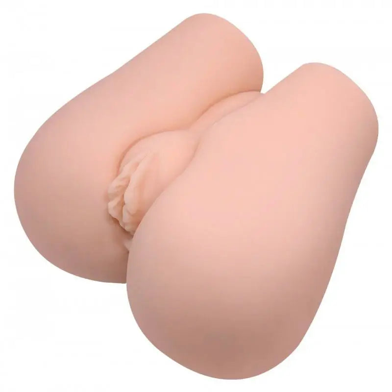 Realistic Feeel Flesh Pink Ass and Vagina Vibrator with 2 Bullets