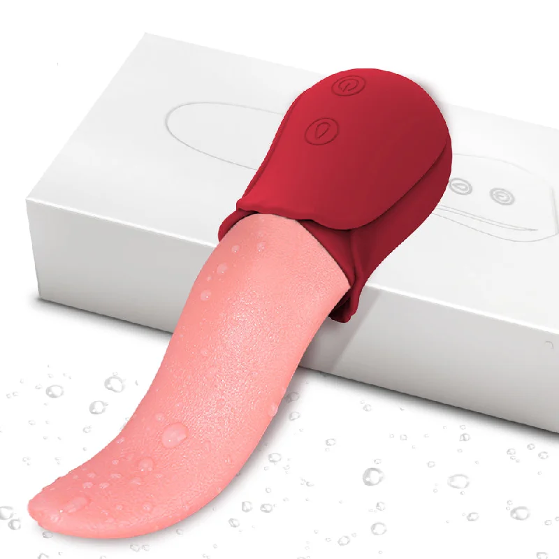 Realistic Licking Tongue Rose Vibrators