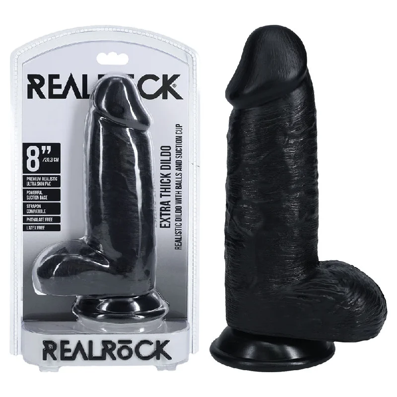 REALROCK 20cm Extra Thick Dildo with Balls -