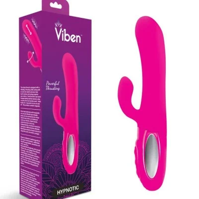 Viben Hypnotic Thrusting Rabbit Vibe w Swinging Clit Stim