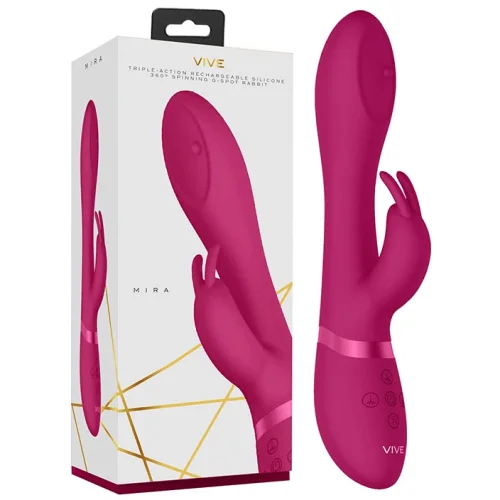 G Spot Focus Rabbit Vibrator by VIVE - Mira - Pink