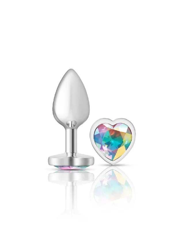 Cheeky Charms Silver Heart Iridescent