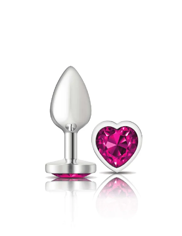 Cheeky Charms Silver Heart Pink