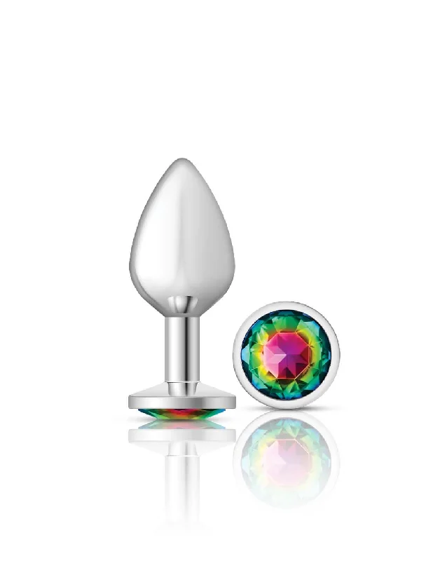 Cheeky Charms Silver Round Rainbow