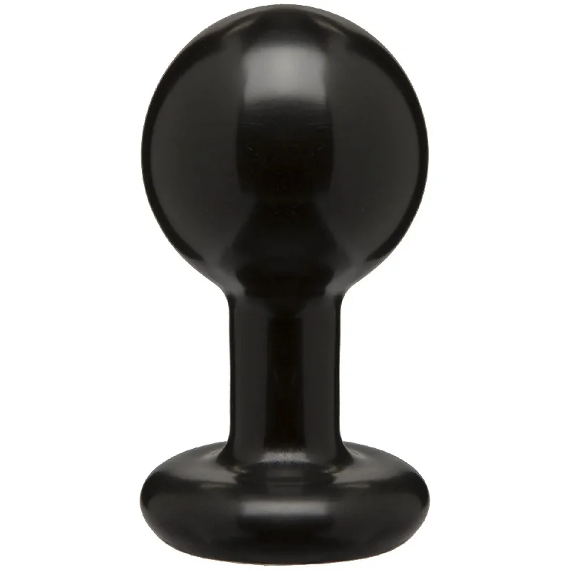 Round Butt Plug - Medium - Black