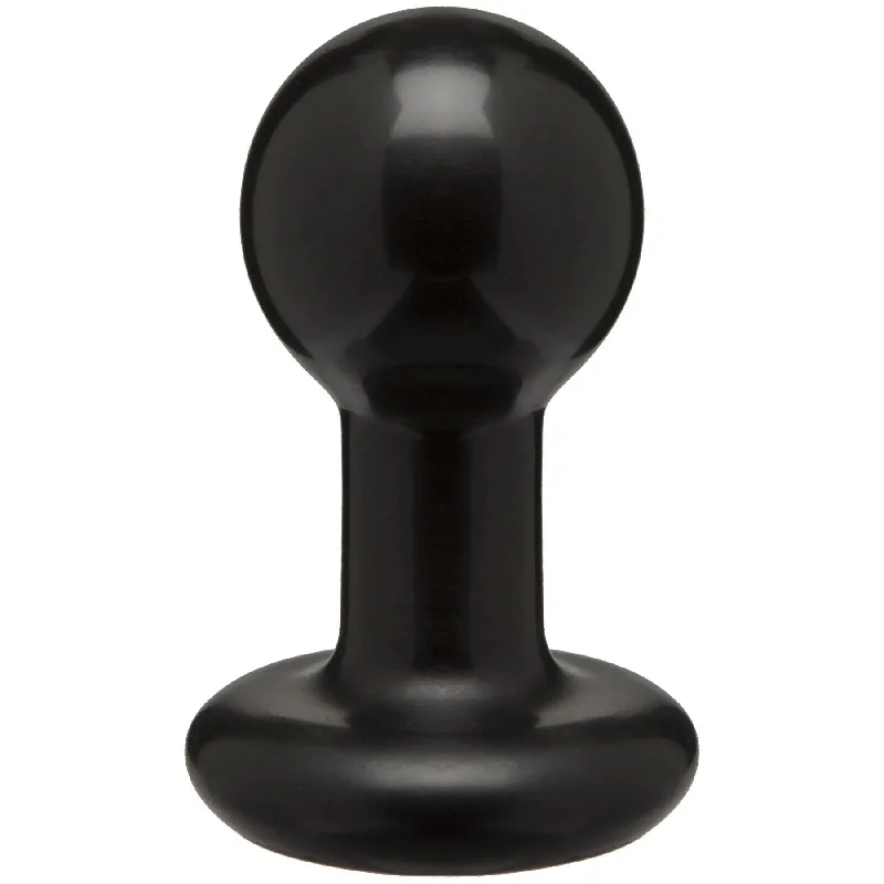 Round Butt Plug - Small - Black