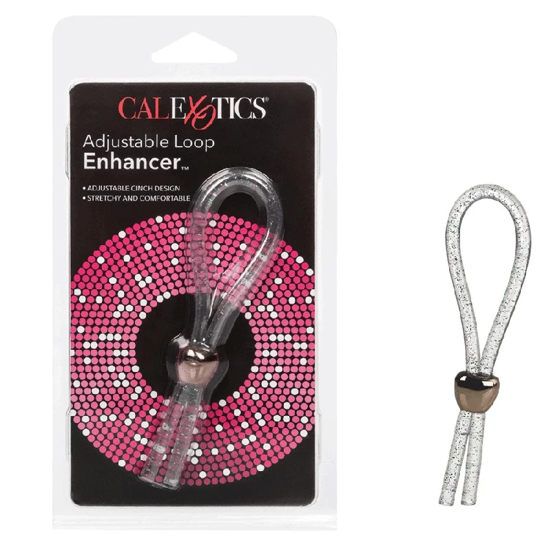 Adjustable Loop Enhancer Clear Cock Ring by Cal Exotics