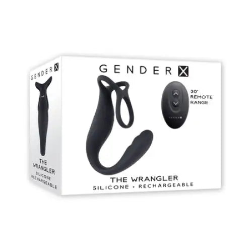 Gender X The Wrangler Rechargeable Silicone Vibrating C-ring with Remote