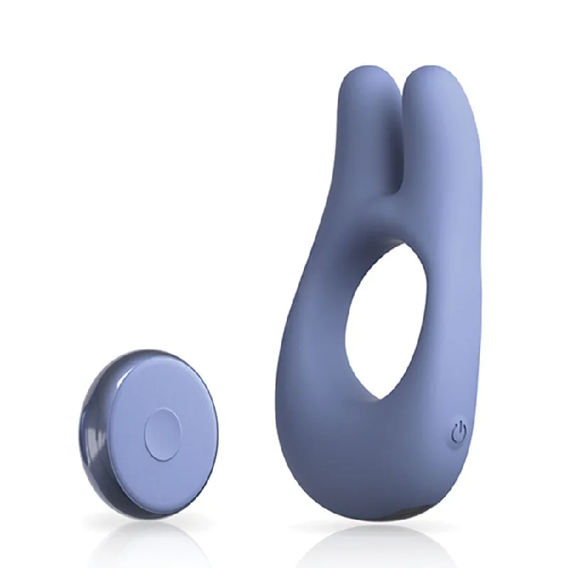 JimmyJane Deimos Rechargeable Blue Silicone Dual Vibe Cock Ring