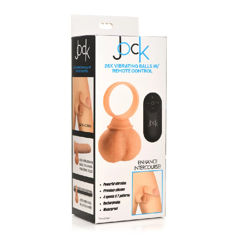 Jock 28X Vibrating Silicone Balls Large Light