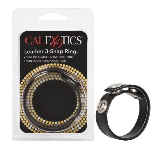 Leather 3-Snap Ring