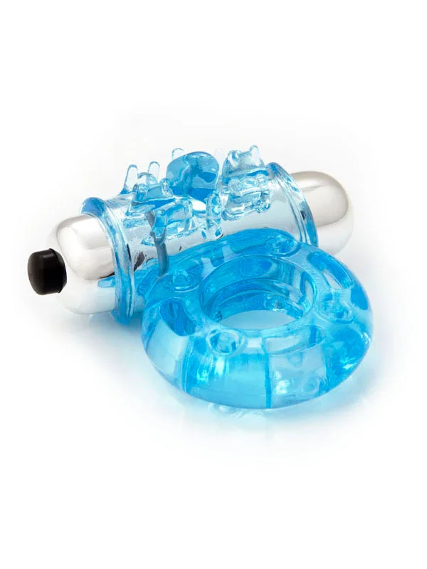 NU Sensuelle S-Wet Bullet Ring Blue