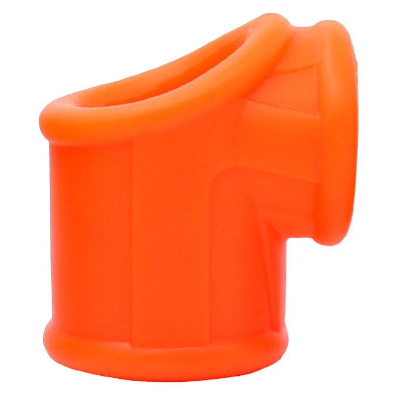 ruff GEAR Liquid Silicone Cock Pipe and Ballstretcher Orange