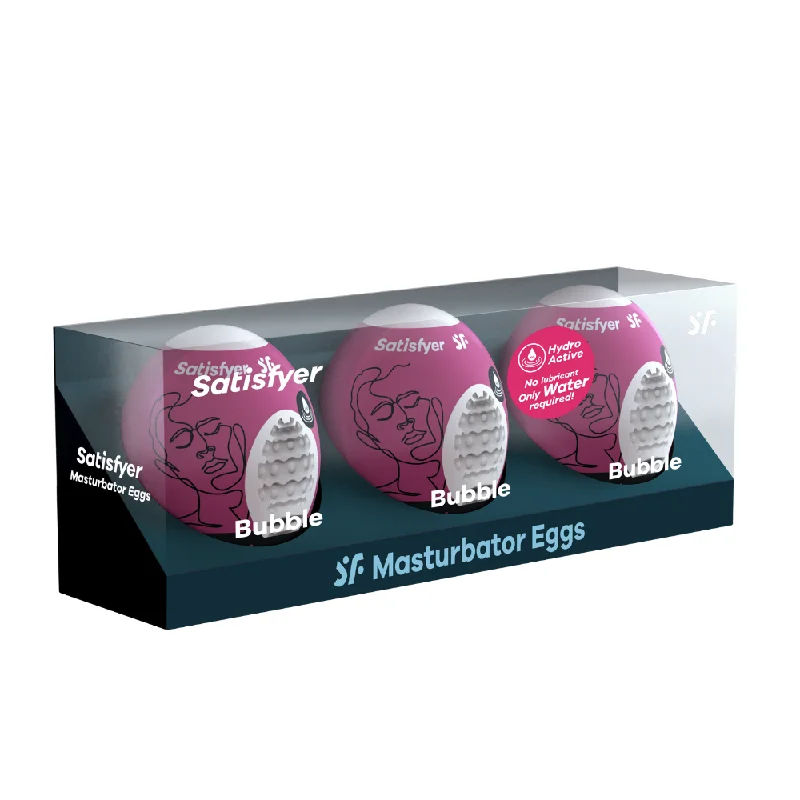 Satisfyer Masturbator Egg - Bubble (3pc Set)