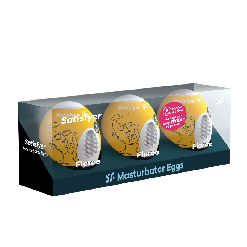 Satisfyer Masturbator Egg - Fierce (3pc Set)