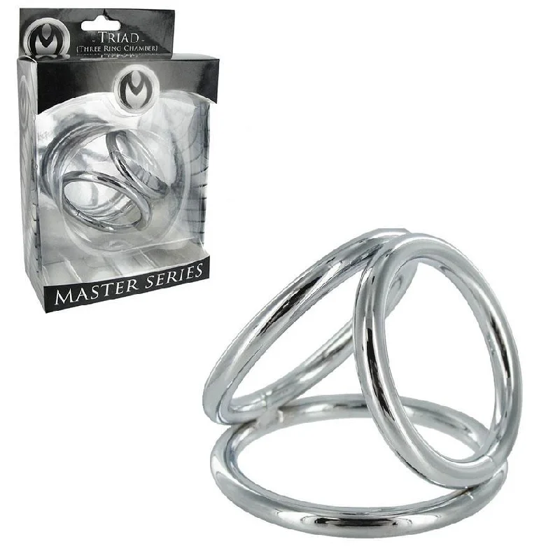 The Triple Cock Ring | Metal Three Ring Triad Cock and Ball Device for Men