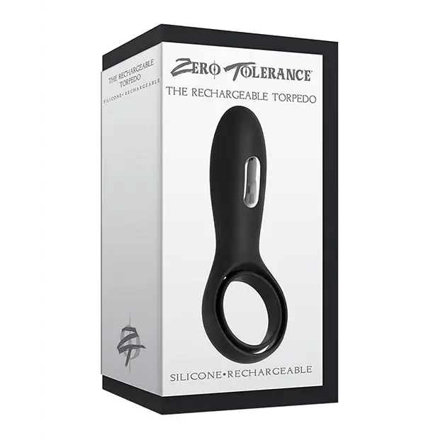 Zero Tolerance The Torpedo Rechargeable Vibrating Silicone Cockring Black